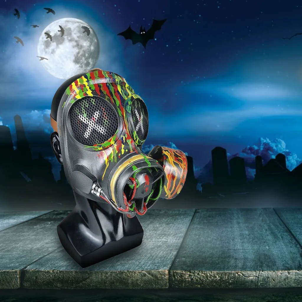 

Scary Creepy Halloween Face Mask Masquerade Horror Doll Gas mask Mask Scary Toy Tricky Toy Jokes Gifts Novelty Funny Startle Toy