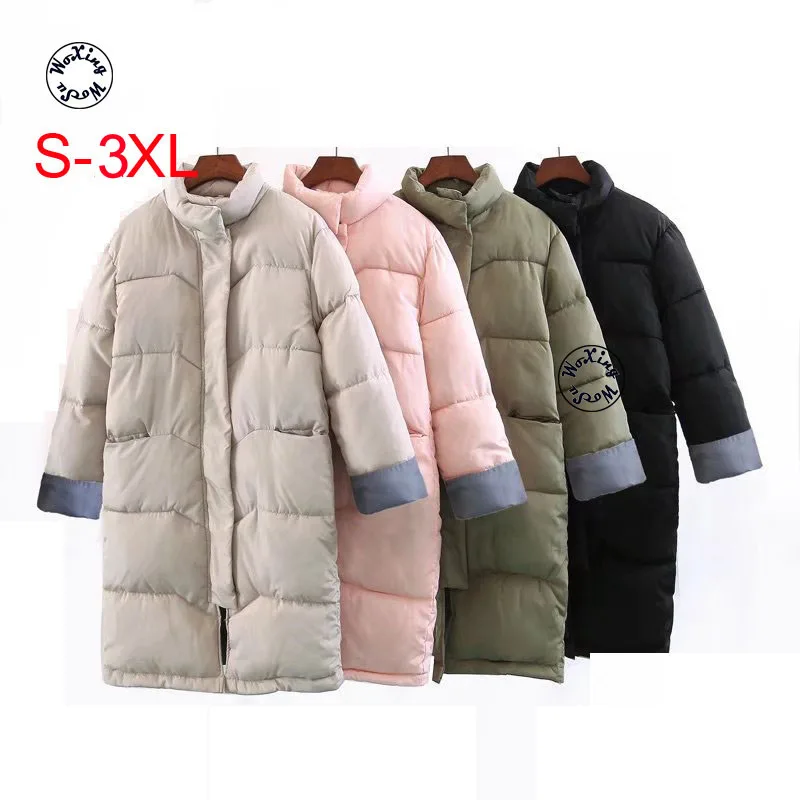 

Woxingwosu hooded parkas, cotton coat, Korean version big code student's cotton jacket,size