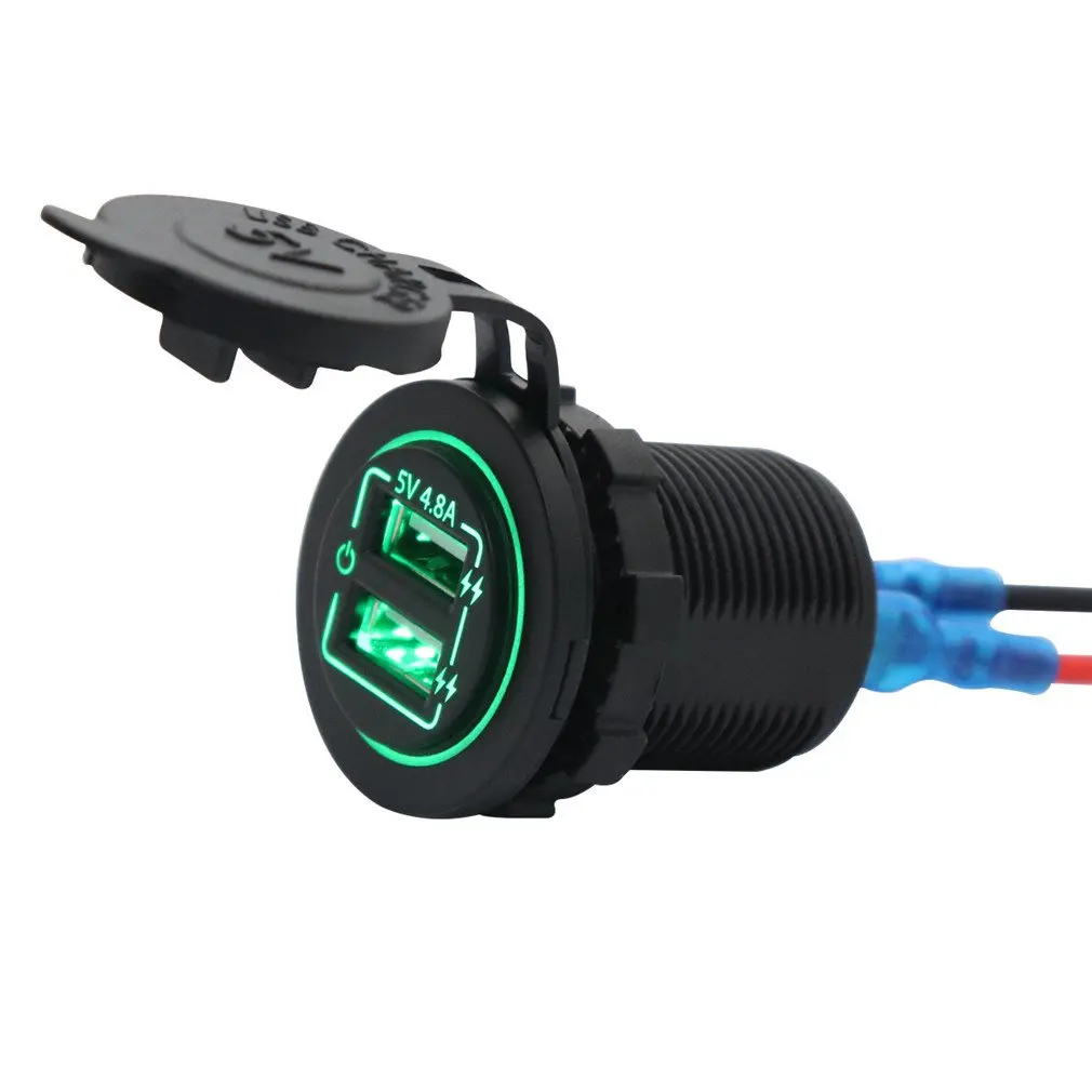 

Розетка Автомобильная AS234L с двумя USB-портами, 4,8 А, 5 В