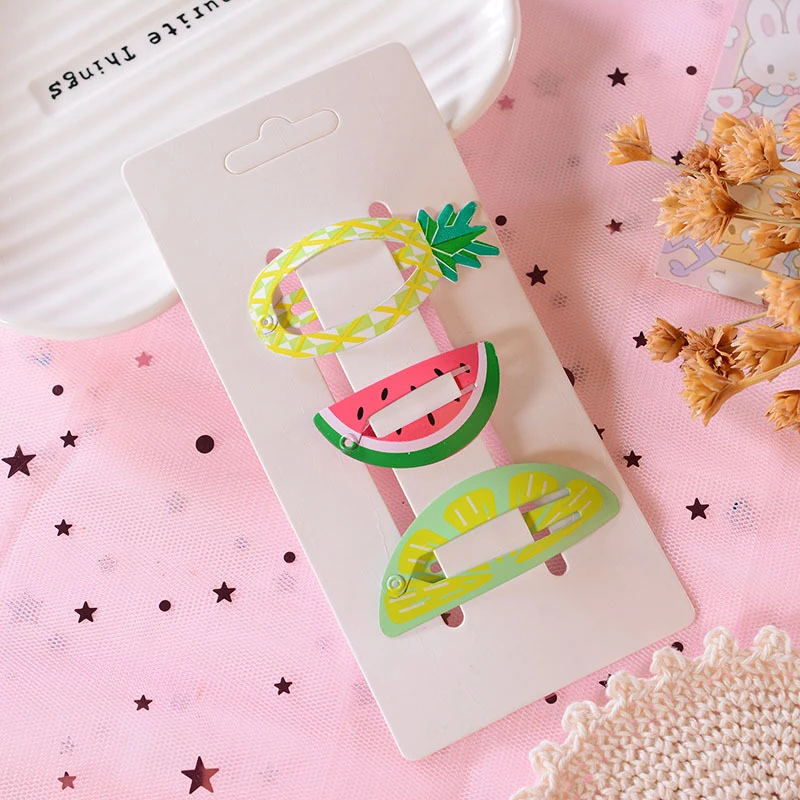 Заколки для волос Детские в виде фруктов ананасов 3 шт./компл. | Детская одежда и