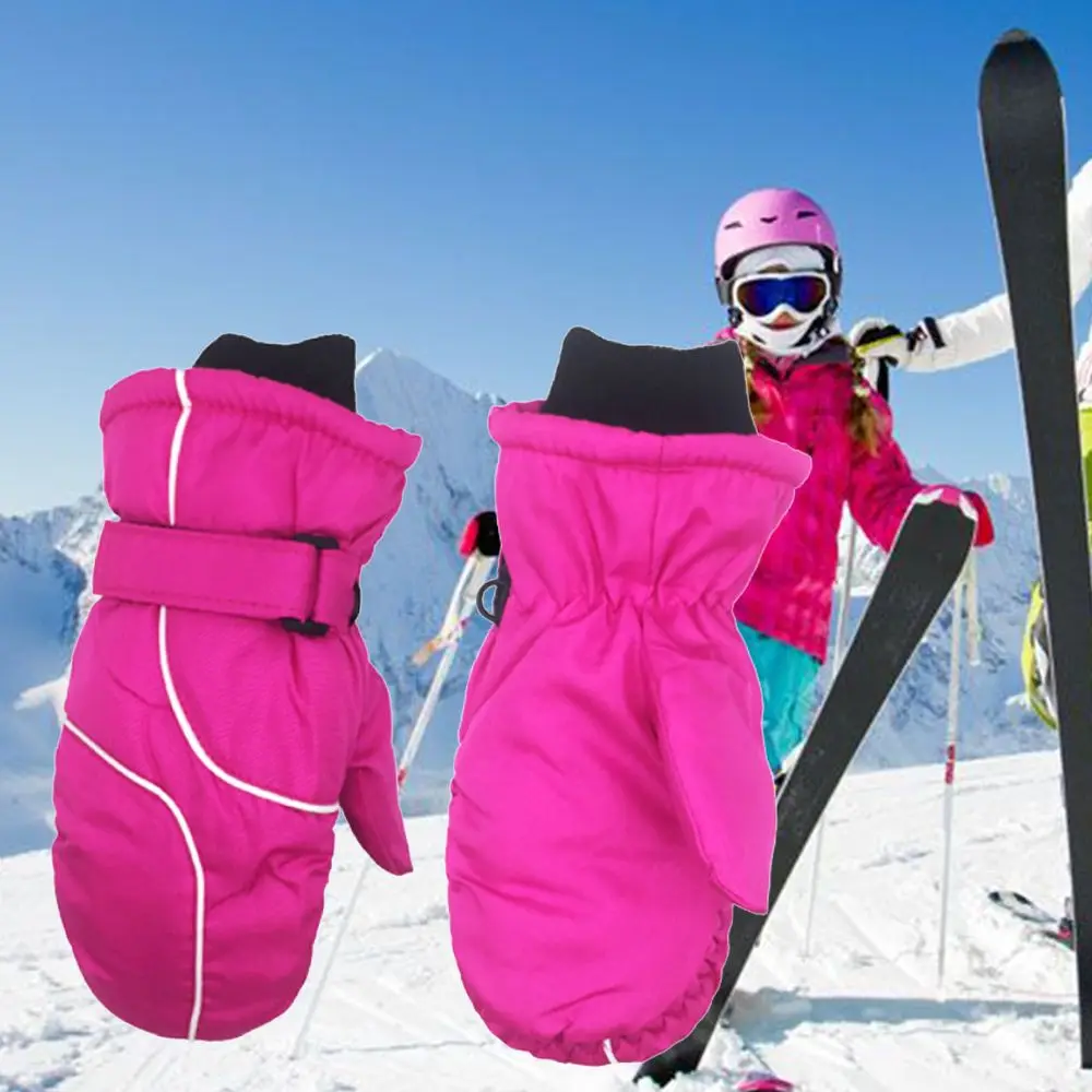 1 пара Сверхлегкие Водонепроницаемые Детские перчатки для сноуборда зимние