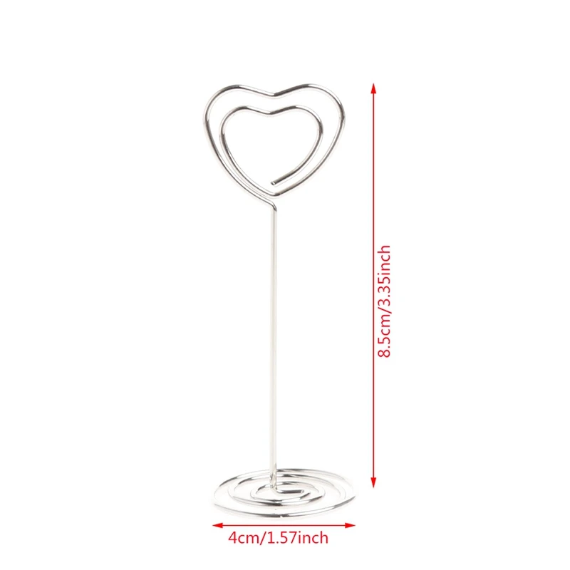 

10Pcs Wedding Favors Place Card Holder Table Photo Memo Number Name Clips Base