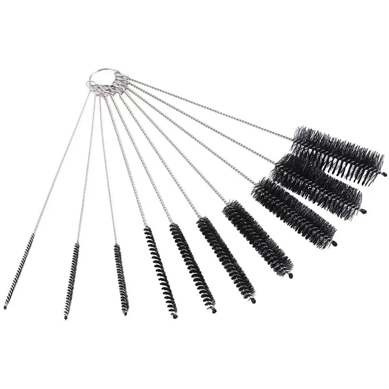 

AVU 10 Pieces Nylon Cleaning Bottle Brush Pipe Cleaning Brushes Tube Brushes Tube Bottle Straw Washing Cleaner Bristle Kit Tool