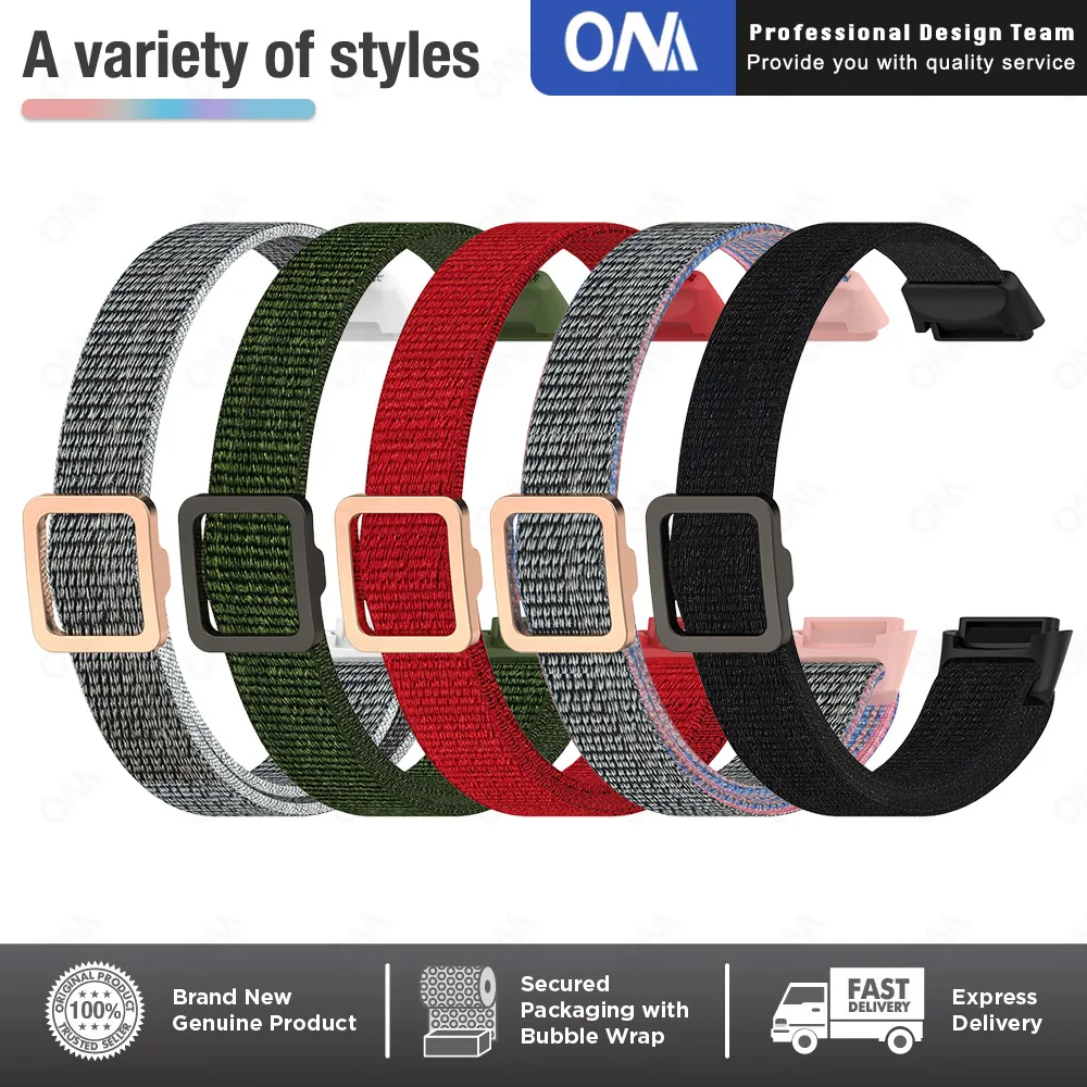 Ремешок для Fitbit Luxe нейлоновый тканевый ремешок Замена смарт-Браслет спортивный