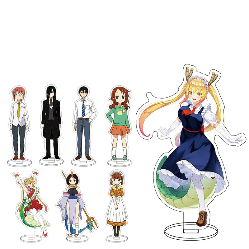 

1 Pcs New Anime Miss Kobayashi Dragon Maid Acrylic Stand Model Kanna Kamui Tohru Action Figure Desk Decor Plate Holder Toys Gift