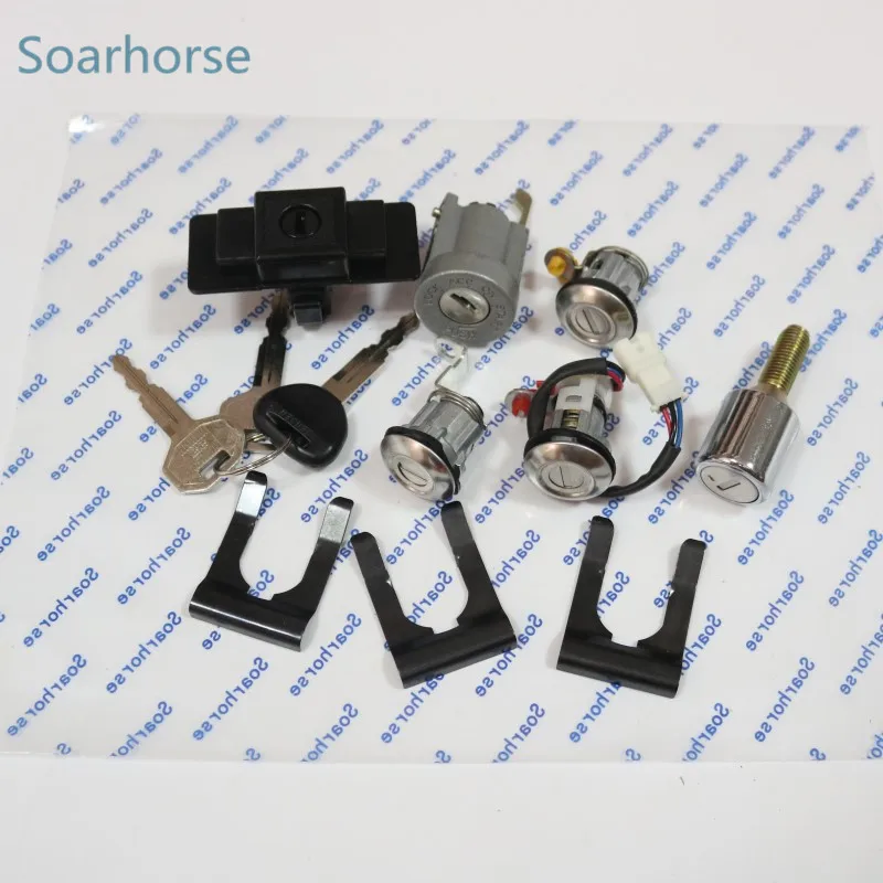 Комплект замка зажигания Soarhorse для Mitsubishi Pajero montero MK2 2nd V32 4G54|Замки и фурнитура| |