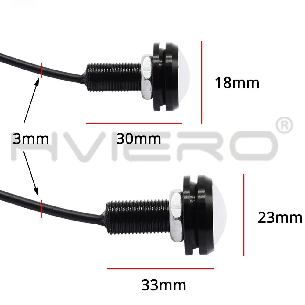 4X Белый Красный Синий Желтый 9w DC 12V Led Eagle Eye Светодиодный дневной ходовой
