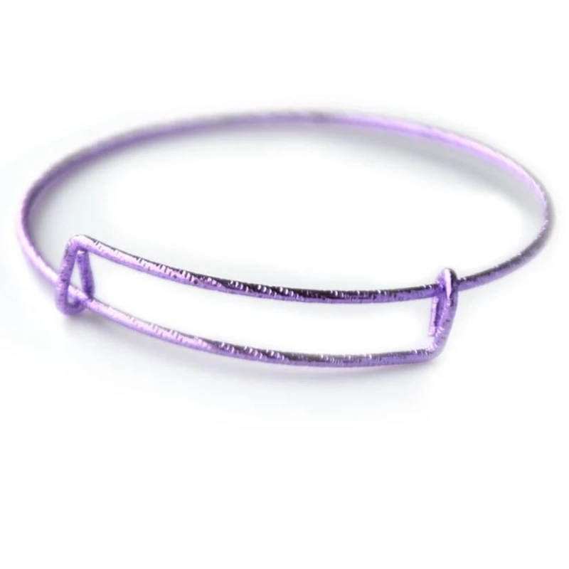 

50 Pieces Expandable Bangle Blank Bangle Bracelets Adjustable Bracelets for Jewelry Making (Colorful)
