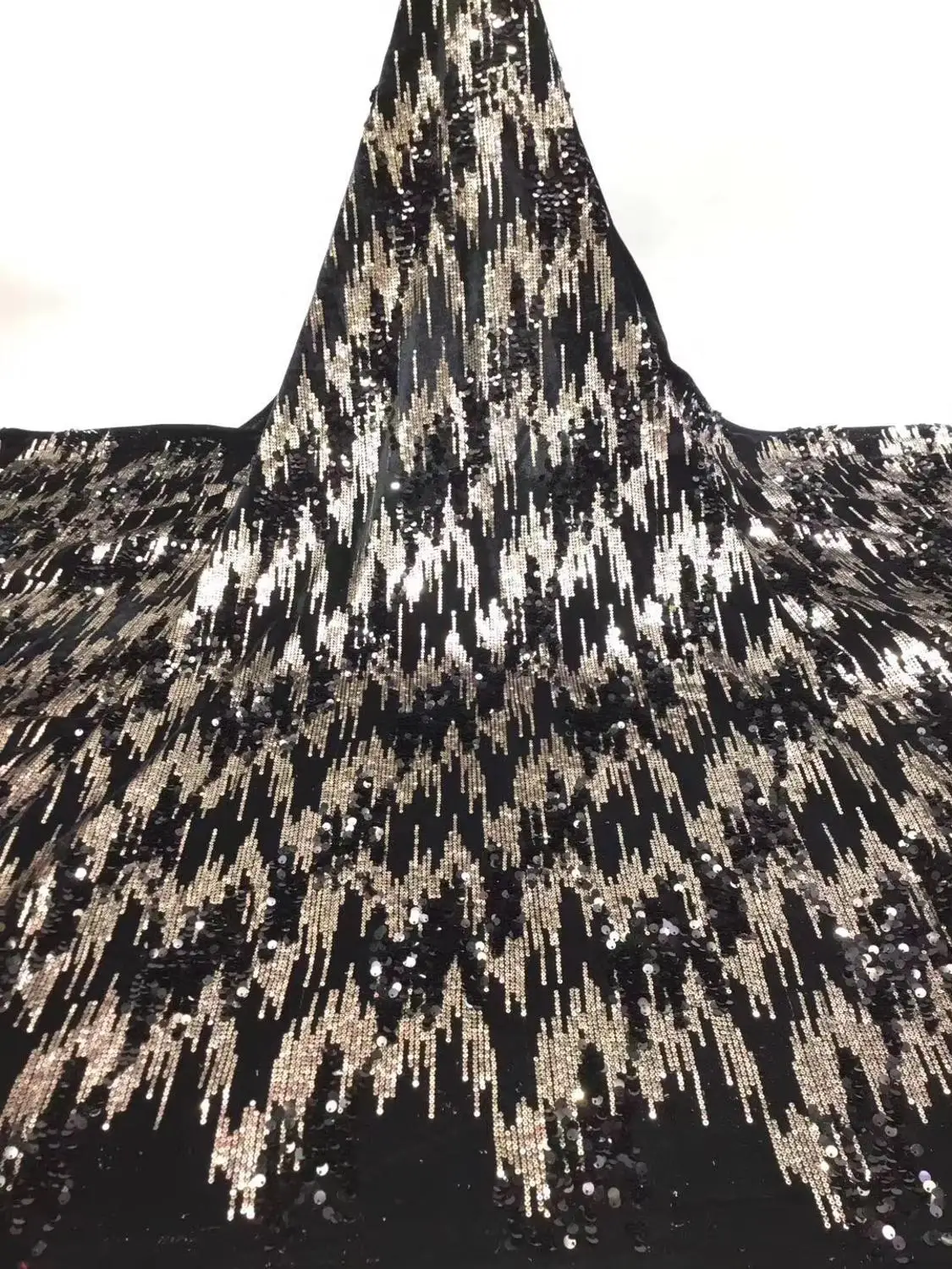 2020 нигерийские блестки бархатные кружевные ткани зеленая Высококачественная