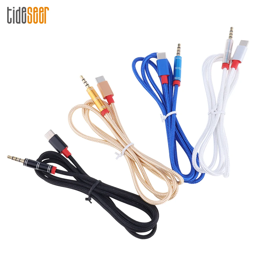 Billig Typ C Zu 3,5mm Kopfhörer Jack 3,5 AUX USB-C Kabel Für Huawei Oneplus Xiaomi Samsung Audio Typ-C Adapter 500pcs