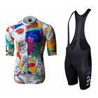 Комплект мужской велосипедной одежды Concept Speed, рубашка и шорты с гелевым нагрудником, комплект летней одежды для езды на велосипеде