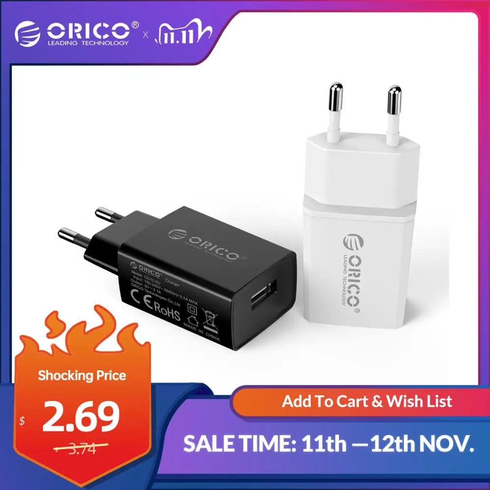 Зарядное устройство ORICO с мини-USB 5/10 Вт | Мобильные телефоны и аксессуары