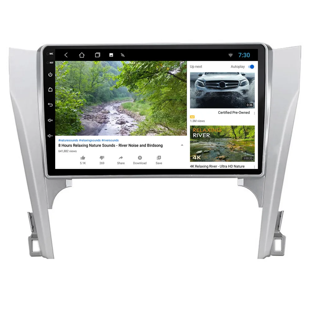 RoverOne для Toyota Camry 2012 2013 2014 Android 10 Авторадио автомобильный мультимедийный плеер