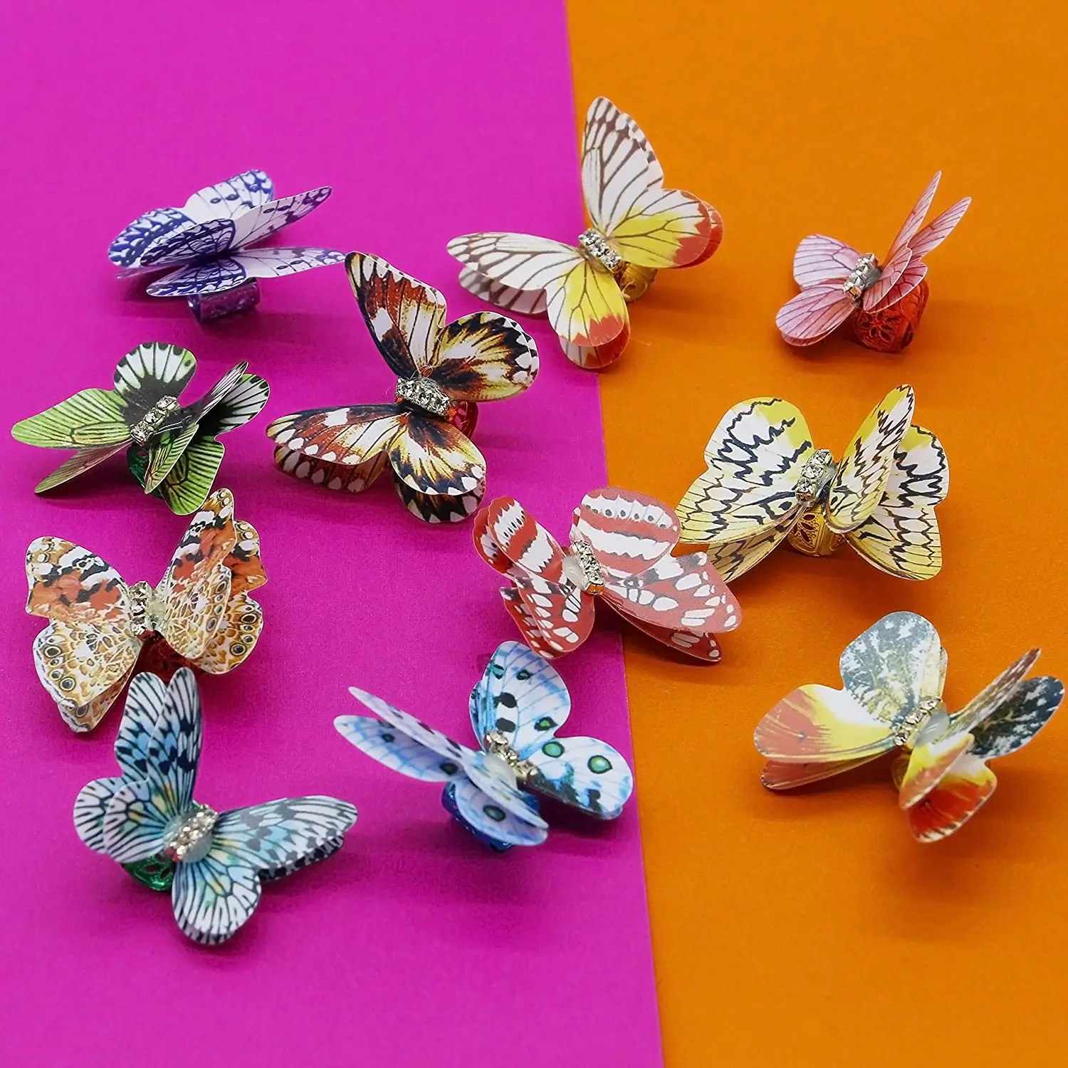 Бабочки дреды бусины металлические манжеты украшения для волос кольца