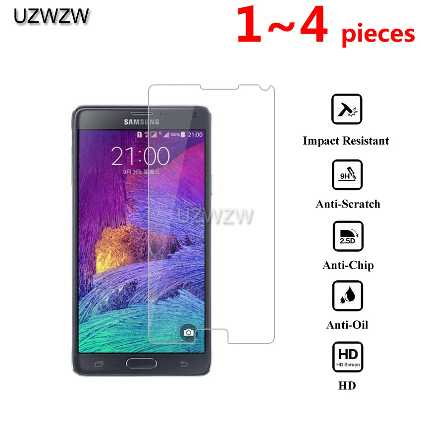 2.5D HD закаленное стекло для samsung Galaxy Note 4 защитная пленка для экрана для samsung Galaxy Note 4