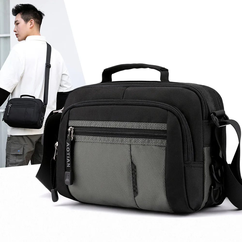 Сумка-мессенджер Мужская водонепроницаемая с несколькими карманами XA753ZC |