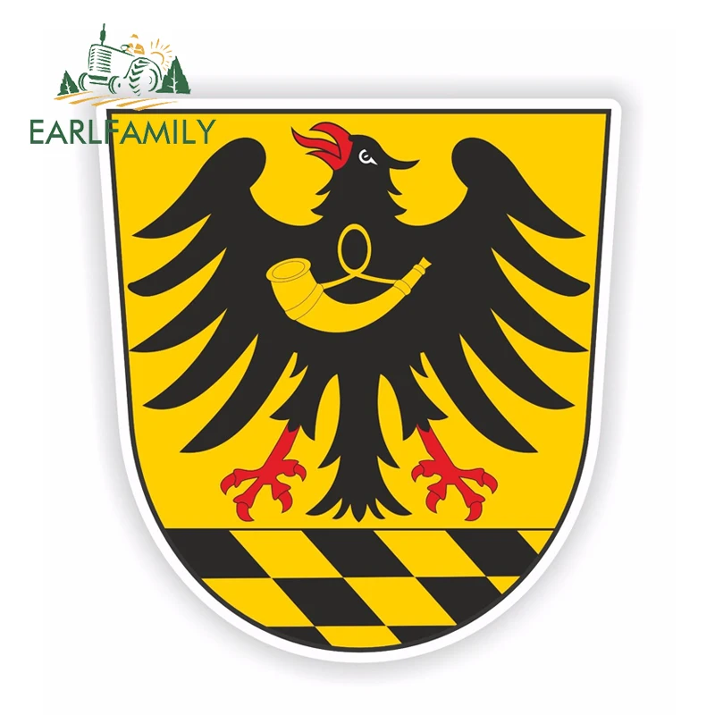 

EARLFAMILY 13 см x 12,2 см Esslingen герб оружия для бампера ноутбука планшета жесткая шляпа наклейка водонепроницаемый автомобильный стикер