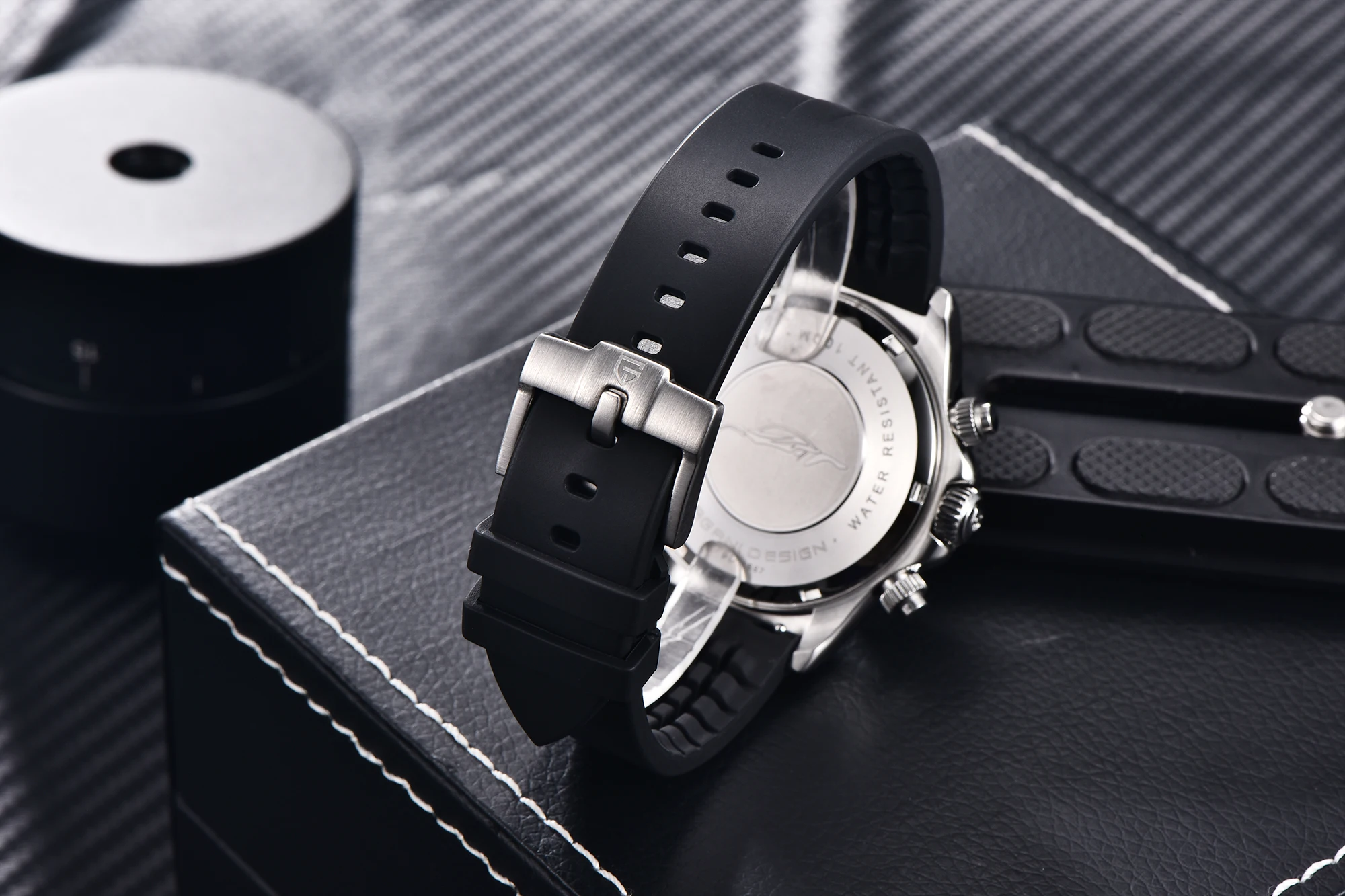 PAGANI DESIGN PD 1687 Men`s Watch Automatic Date Ceramics Bezel Quartz Watches Men Seiko-VK63 Sapphire Chronograph Clock 10ATM | Наручные
