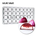 3D формы для шоколадной сферы лотки толстые поликарбонатные формы для шоколада для хлебобулочных тортов формы шоколада инструменты для выпечки кондитерских изделий