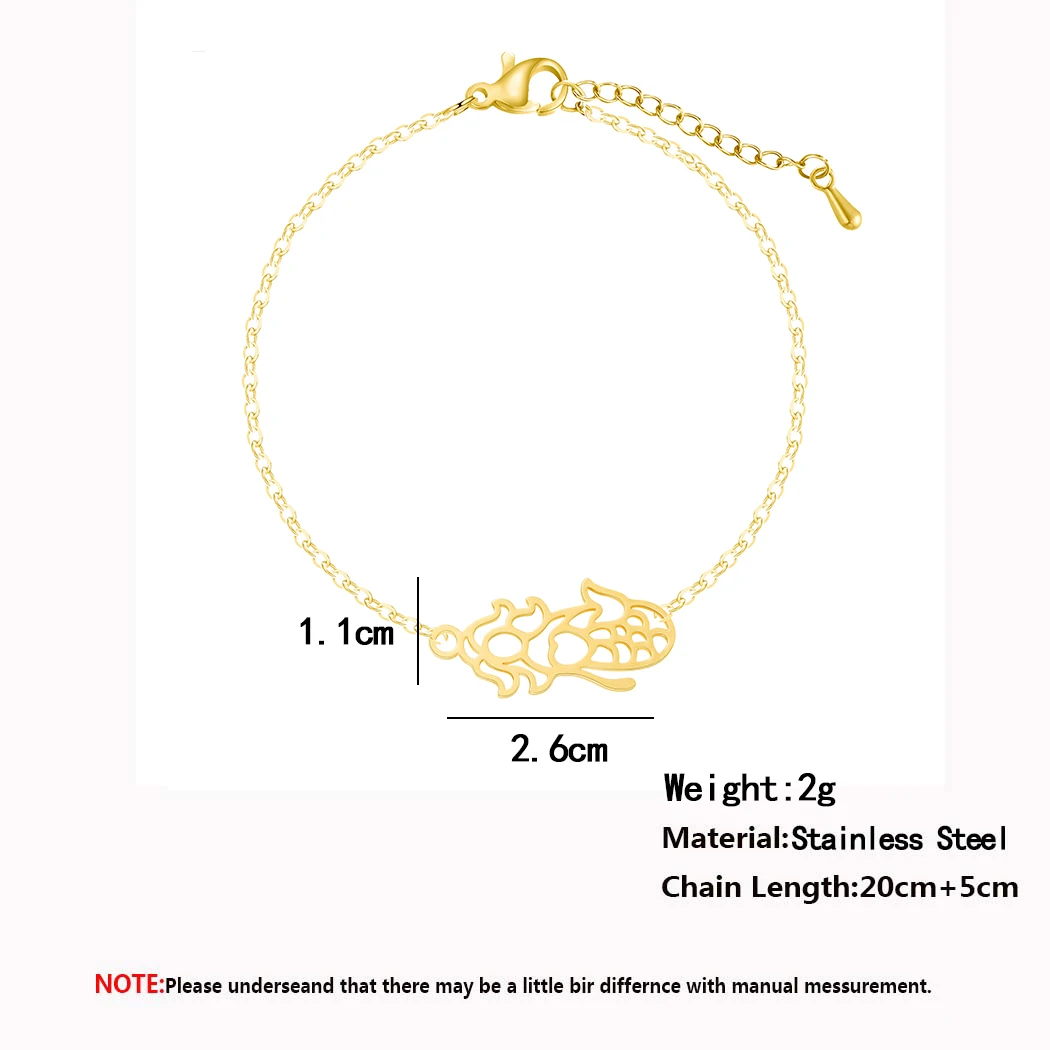 Новый модный браслет Kinitial для океана Очаровательная цепочка с русалкой браслеты