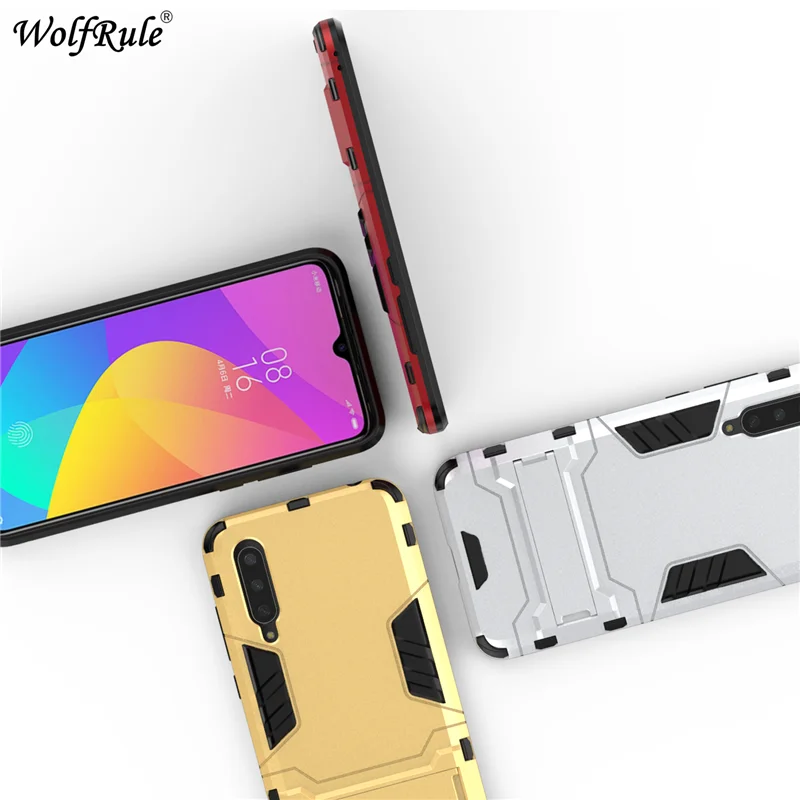

Case For Xiaomi Mi CC9 Cover For Mi A3 Lite Hard PC Rubber Plastic Kickstand Case For Xiaomi Mi CC9E Case Shell For Xiaomi Mi A3