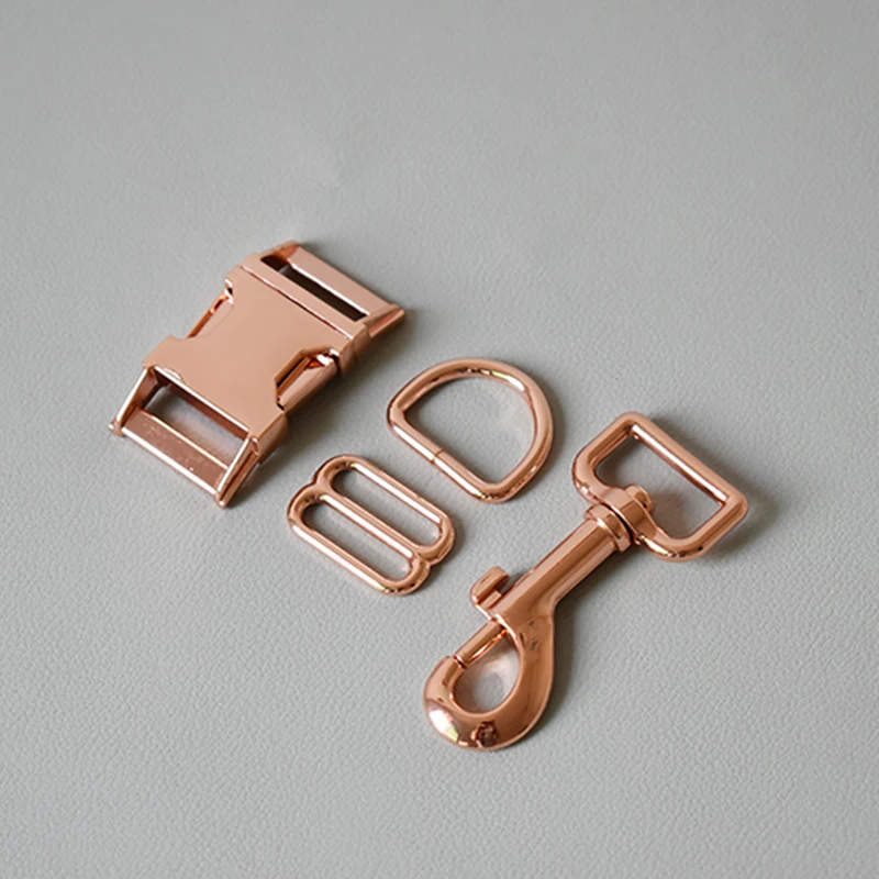 Металлическая пряжка для собак комплект из 8 кнопок и D образных колец застежка на