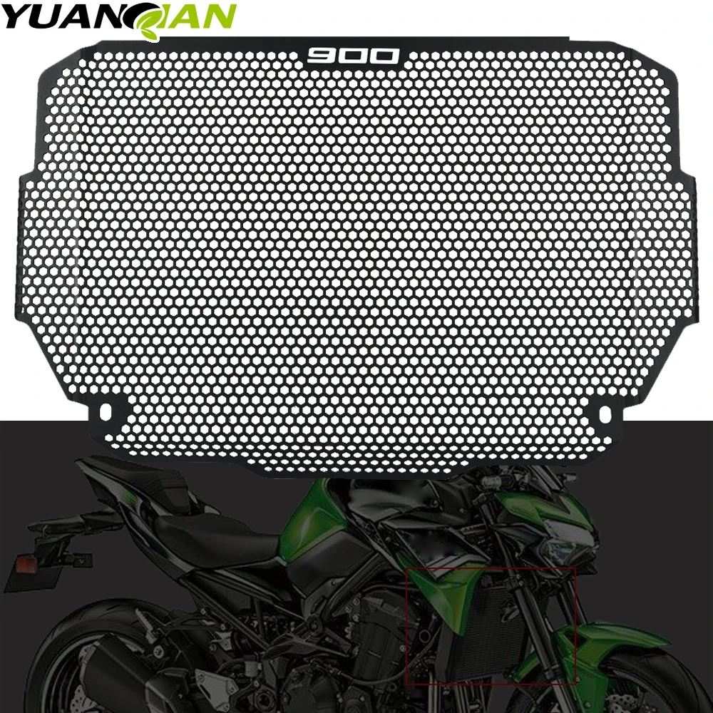 

Мотоциклетные аксессуары для KAWASAKI Z900 Z 900 2017 2018 2019 2020 радиатор, решетка радиатора, защитный Алюминиевый Защитный протектор