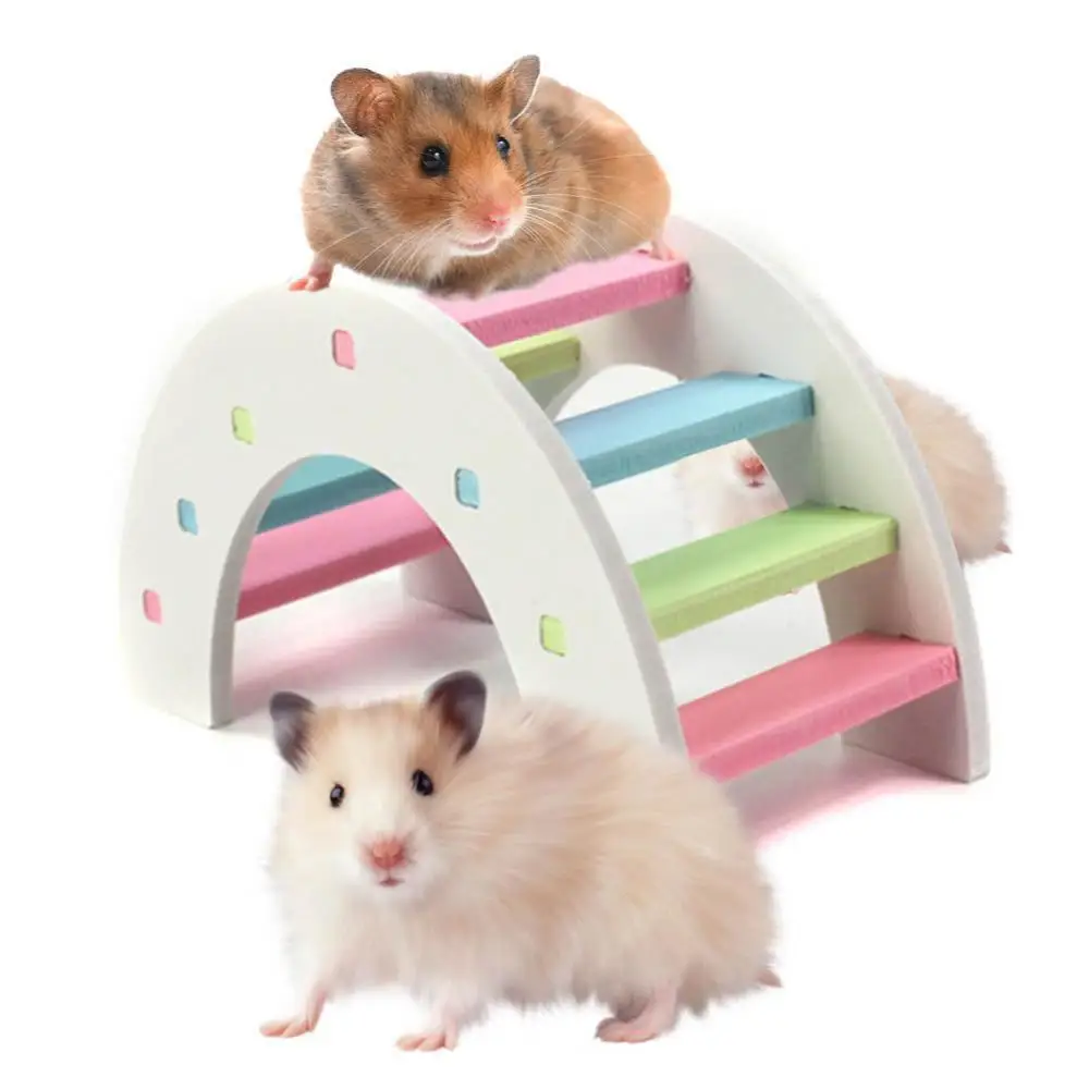 Распродажа маленькие деревянные мыши для домашних животных белка хомяк лестница