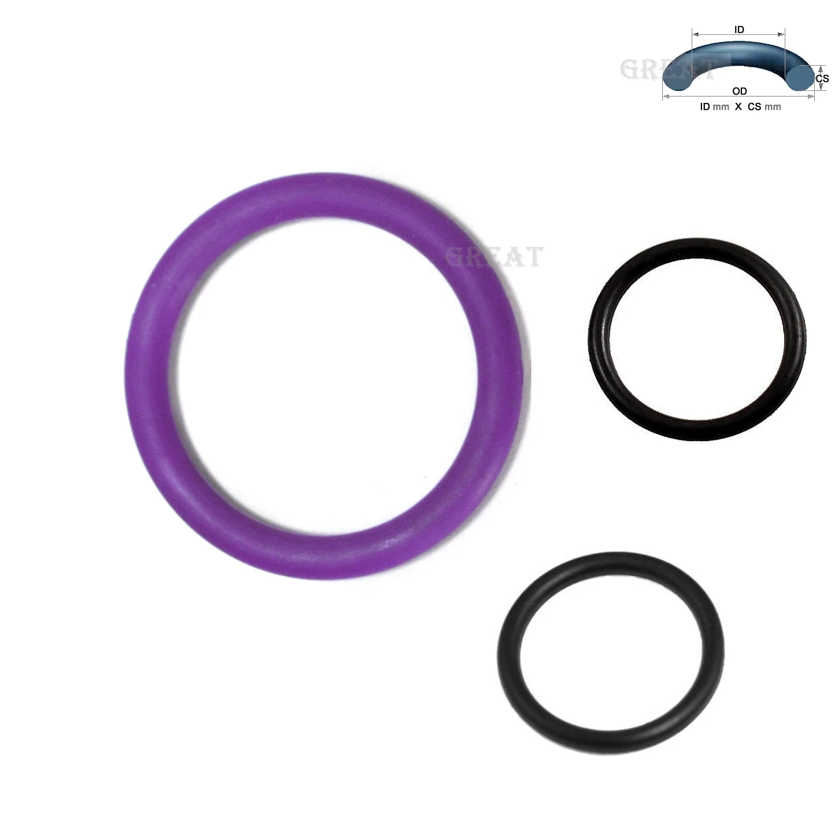 Силиконовое уплотнительное кольцо 1X0 6 мм 1X CS EPDM этилен пропилен NBR нитрил VMQ |