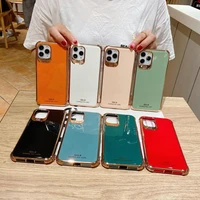 shockproof plating silicone phone case for iphone 13 12 mini 11 pro max xsmax xr xs x 7 8 plus se2020 luxury fashion soft cover