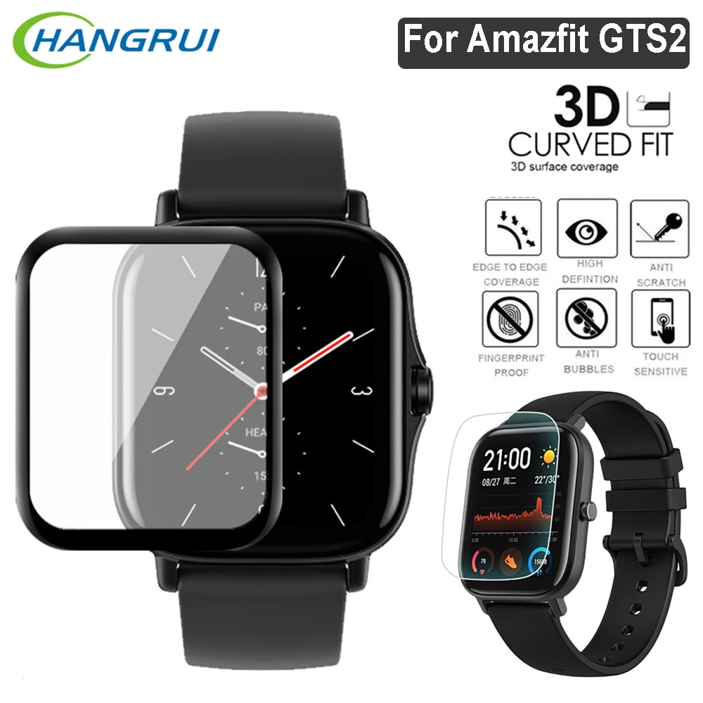 

5Pcs 3D Screen Protector Film For XiaoMi Huami Amazfit GTS2 GTS 2 Fibre Protective Film For Amazfit GTS2 Smart Watch Soft Glass