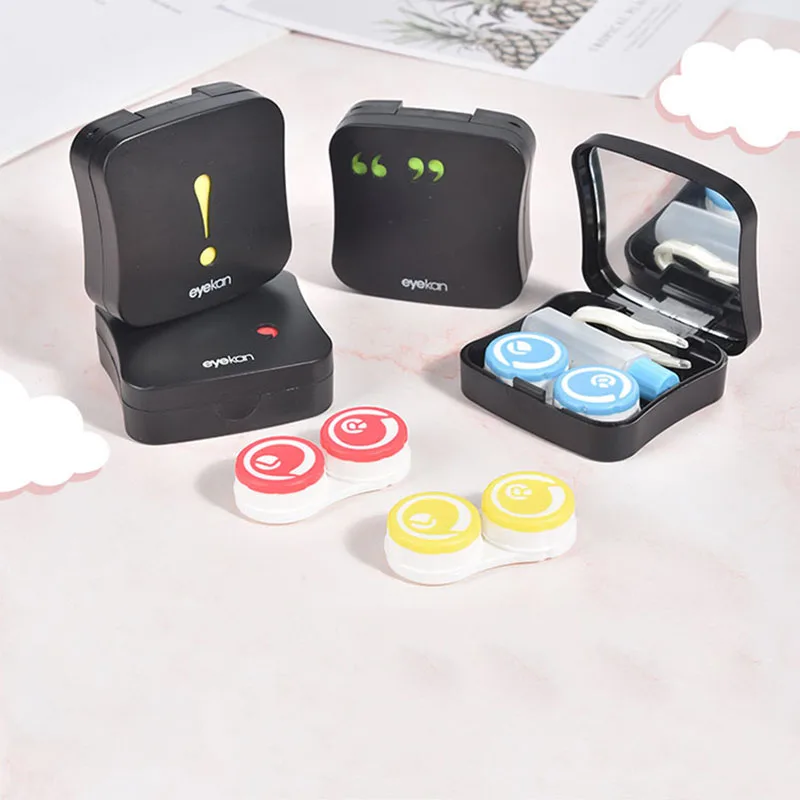 

Cleaning contact lens storage box electric cleaner cartoon pattern