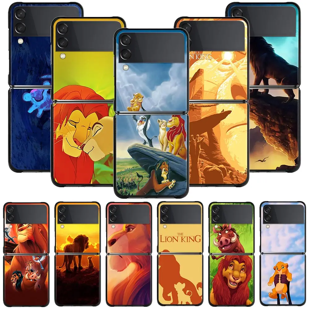

Чехол с откидной крышкой The Lion King Fundas для Samsung Galaxy Z Flip 3 5G Z Flip3, жесткая защитная задняя крышка из поликарбоната