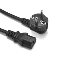 50pcs schuko cee 77 plug to iec c13 power cable 1 5m 1 8m 6ft power supply cord for pc computer monitor printer tv