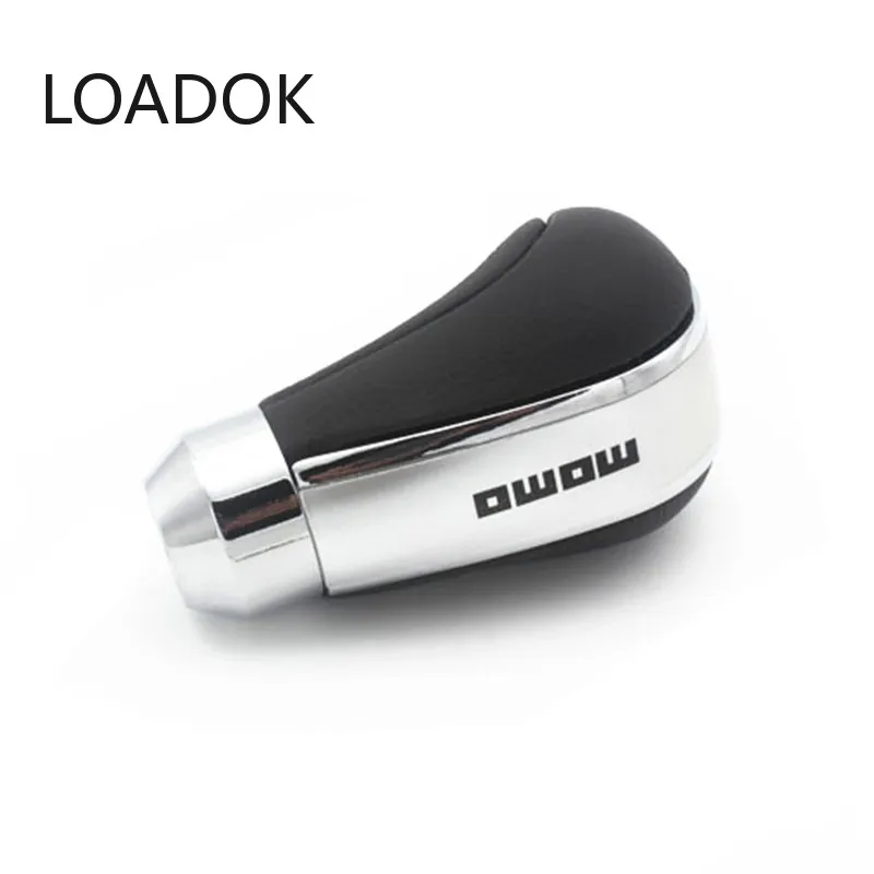 5 Скорость Универсальный кожаный Шестерня марки MOMO рукоятка рычага переключения