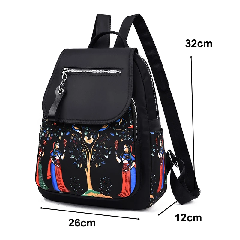 Водонепроницаемые рюкзаки Toposhine с принтом деревьев женские дорожная сумка