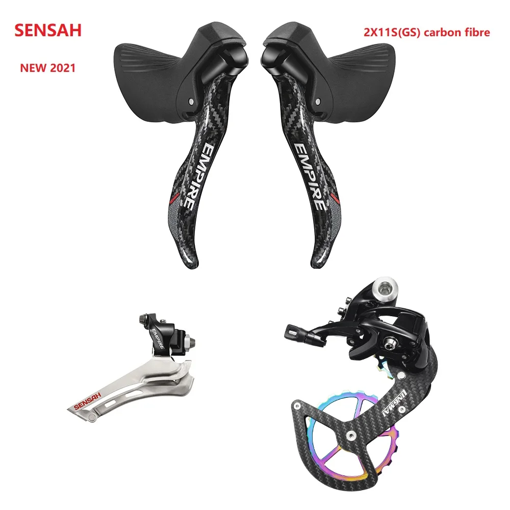 Sensah-自転車用リアディレイラー,自転車用カーボンファイバーグループ,empire 2x11ギア,22s,5800,r7000