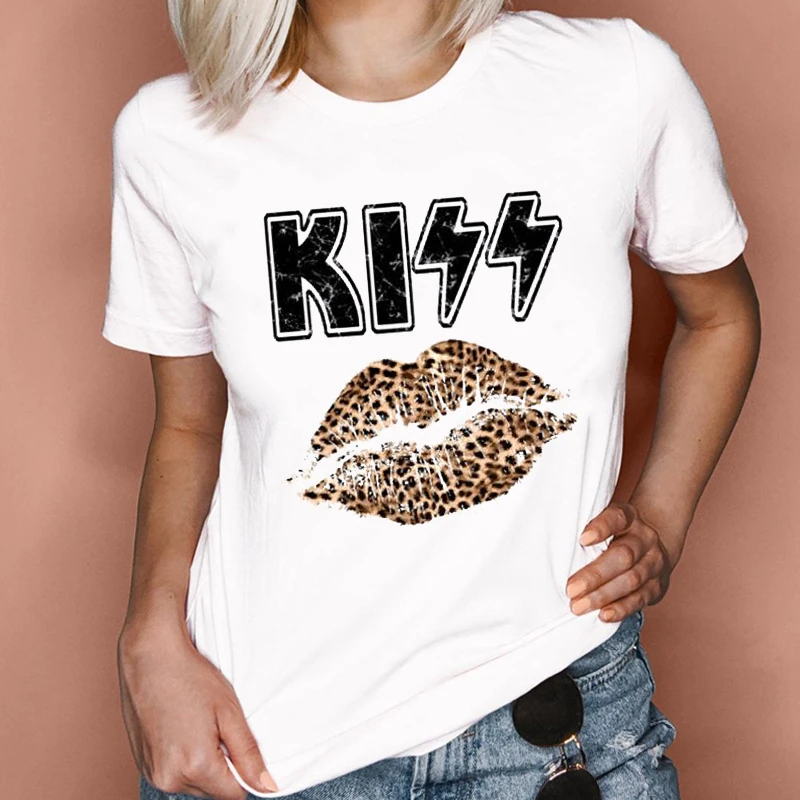 

Женская летняя Милая Акварельная футболка, Новая модная женская одежда на День святого Валентина, женская футболка, модель 28201 года