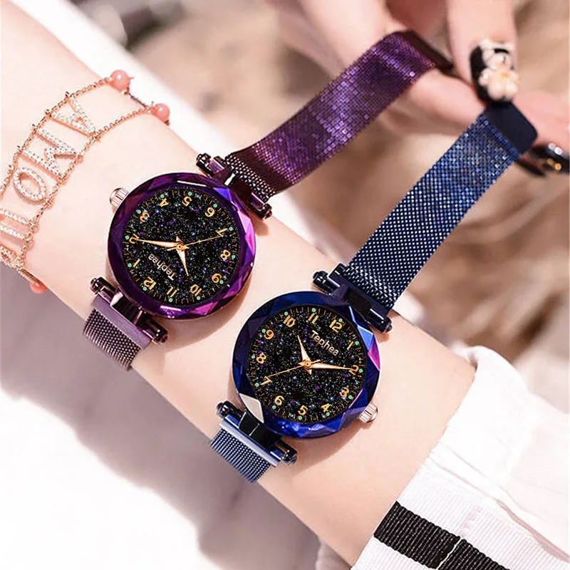 Relogio feminino reloj mujer 2019 роскошные женские часы с розовым золотом минимализм звездное