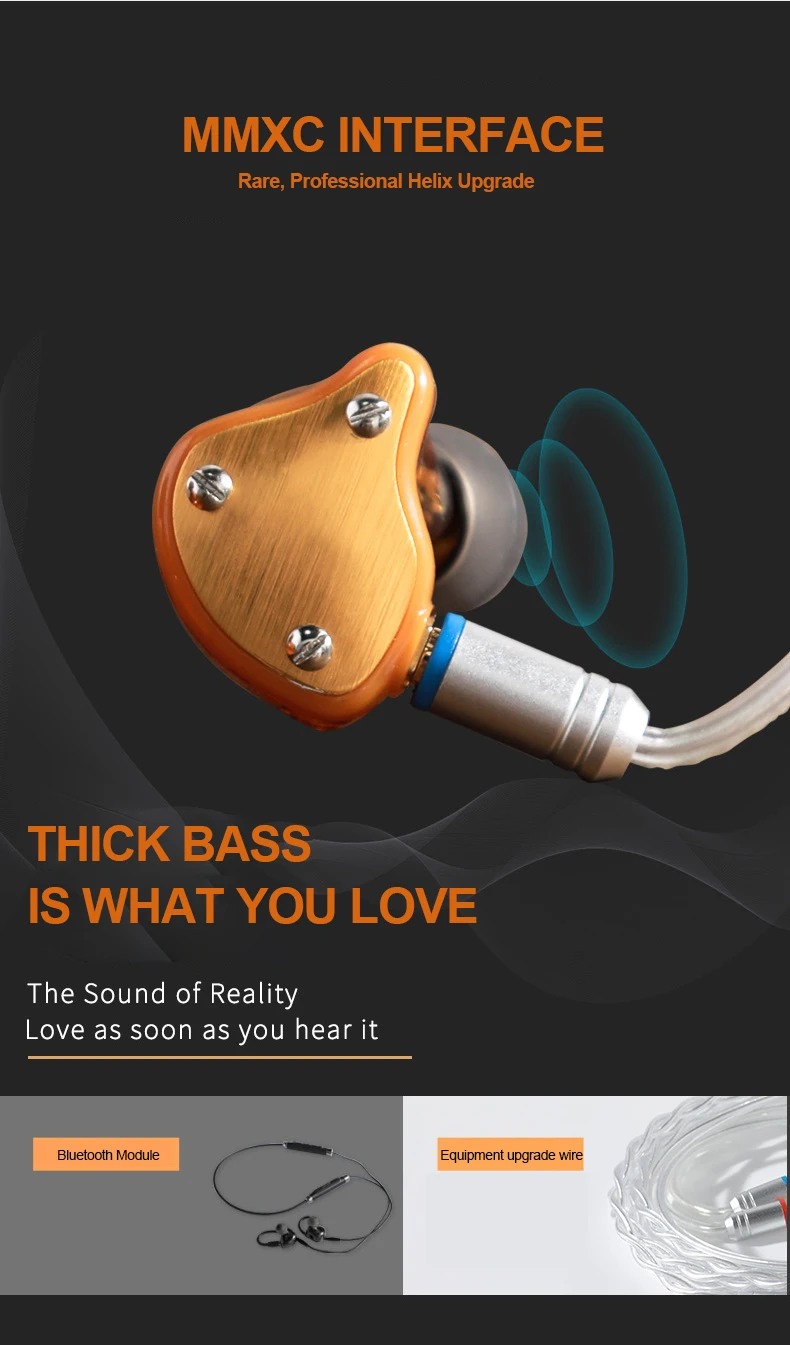 Беспроводная Bluetooth гарнитура MMCX 0 75 мм универсальные динамические круглые