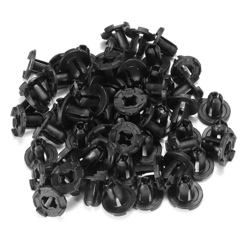 

100Pcs/Set 9mm Auto Bumper Fender Mudflap Splash Guard Rivet Push Plastic Clips Retainer For Mitsubishi Endeavor Outlander