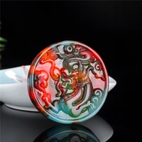natural color hand carved dragon jade pendant jewelry necklace men and womens chinese zodiac dragon pendant jade dragonnecklace