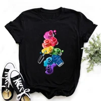 women clothes 2021 perfect nails black t shirt femme watercolor tshirt wholesales funny graphic tee shirts streetwear