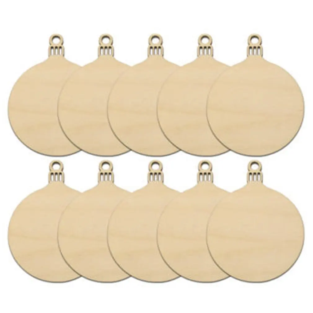 10 шт./компл. колокол деревянные декоративные элементы Рождественская