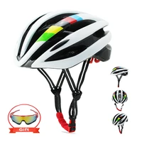 women new sports bicycle helmets with led warning light 56 62 cm bike helmet for men ultralight bike helmet road mountain helmet