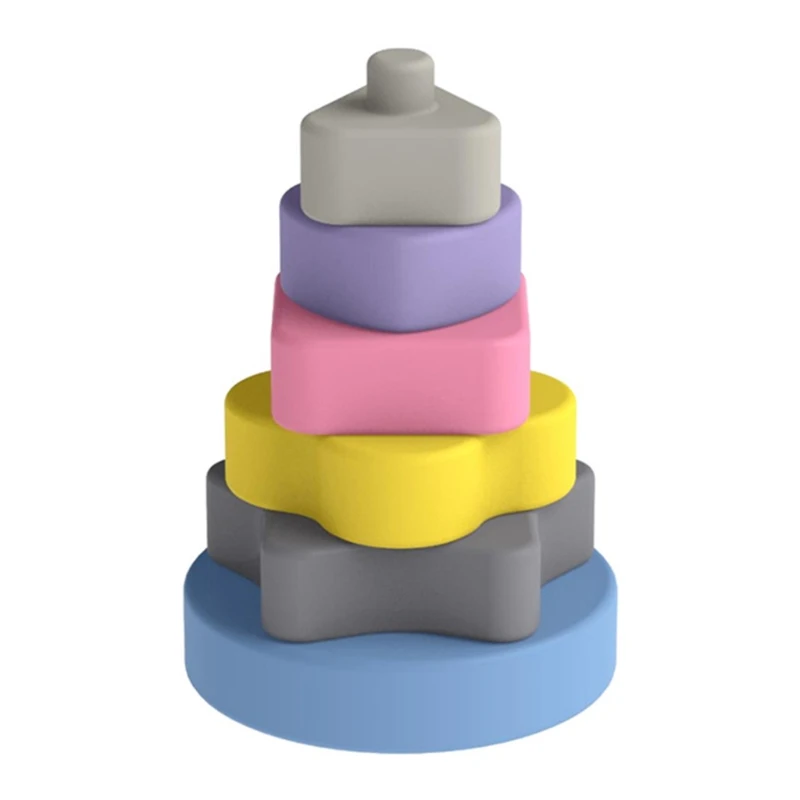 

Baby Stacking Nesting Rings Toy Building Stacker Interactive Games for Toddler