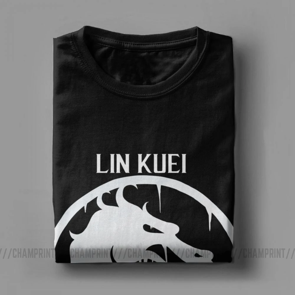 Мужская футболка Mortal Kombat X хлопковая с надписью Lin Kuei Sub Zero MKX одежда для подарка на
