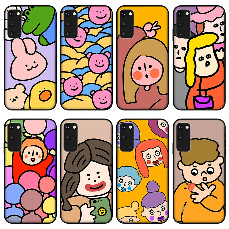

Interesting pattern phone Case for Samsung Galaxy S21 Ultra Note 10 20 S20 Ultra Plus FE S10 M51 M31 A71 A51 silicone cover