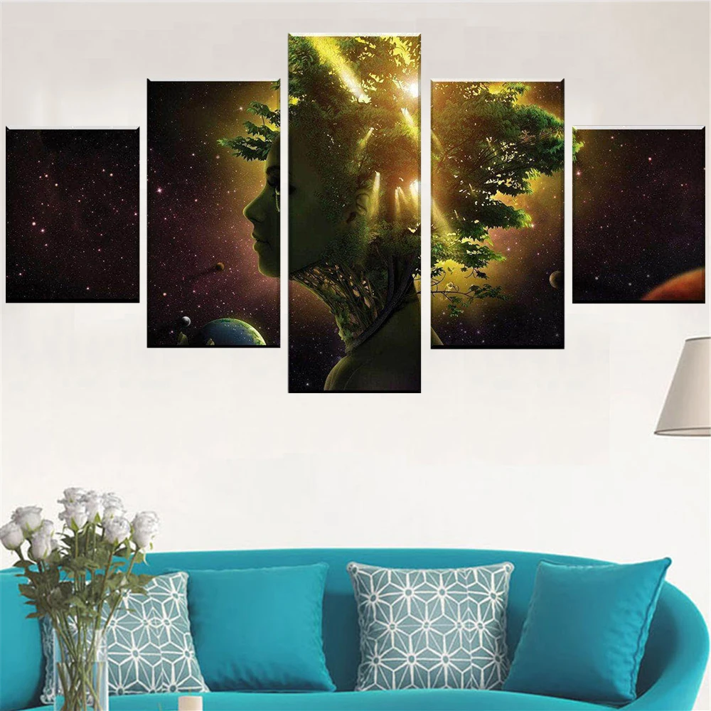 Набор для холста Мама Вселенной настенные художественные принты Современная