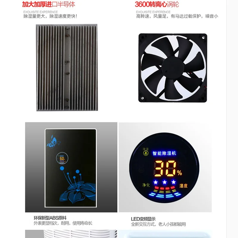 Многофункциональная осушительная машина для дома спальни подвала бесшумное